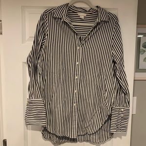 H&M womens button down striped size 8